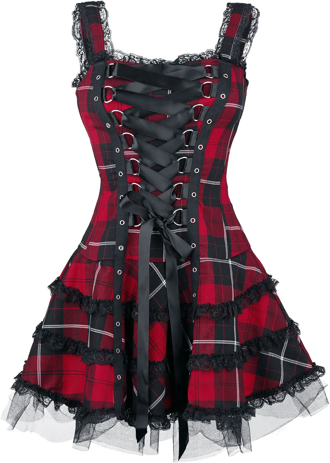 HELL BUNNY Harley Tartan Dress