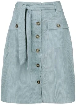 Babycord Button Front Skirt