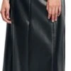 URBAN CLASSICS Ladies’ Faux-leather Midi Skirt Mekko